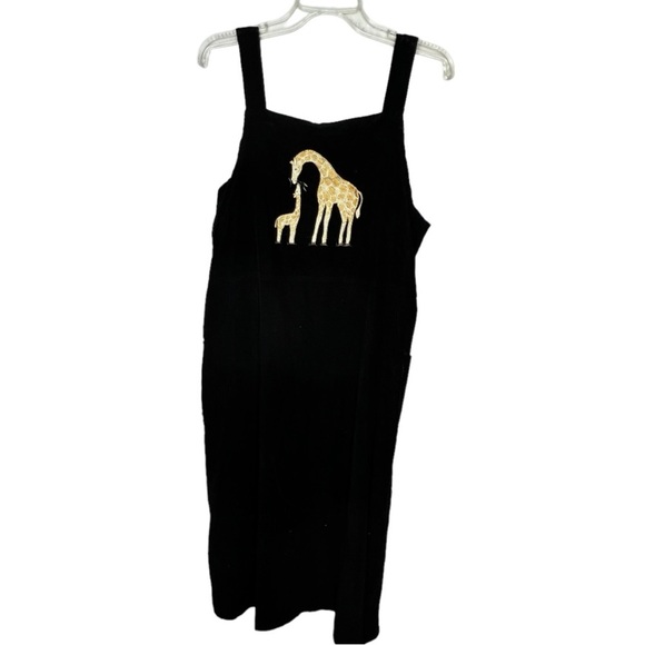Vintage Christopher & Banks Corduroy Dress with Giraffes - Picture 1 of 7